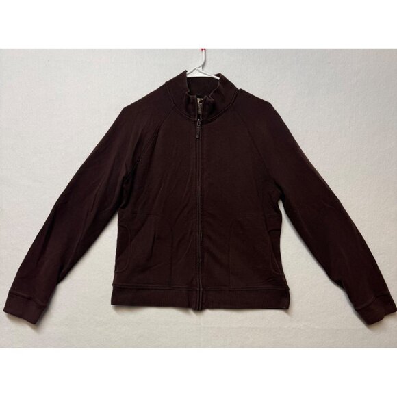 Jones New York Jackets & Blazers - Jones New York Brown Full-Zip Jacket Womens Large